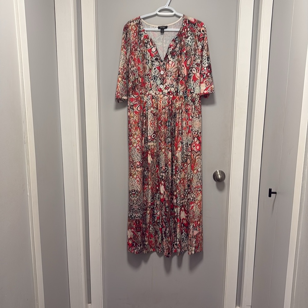 Lord And Taylor Size medium Floral Print Maxi Dress Like New